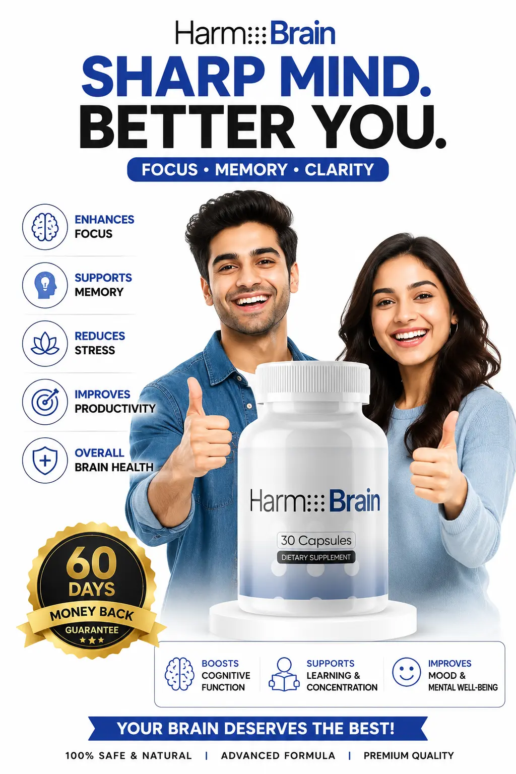 Harmobrain brain support supplement
